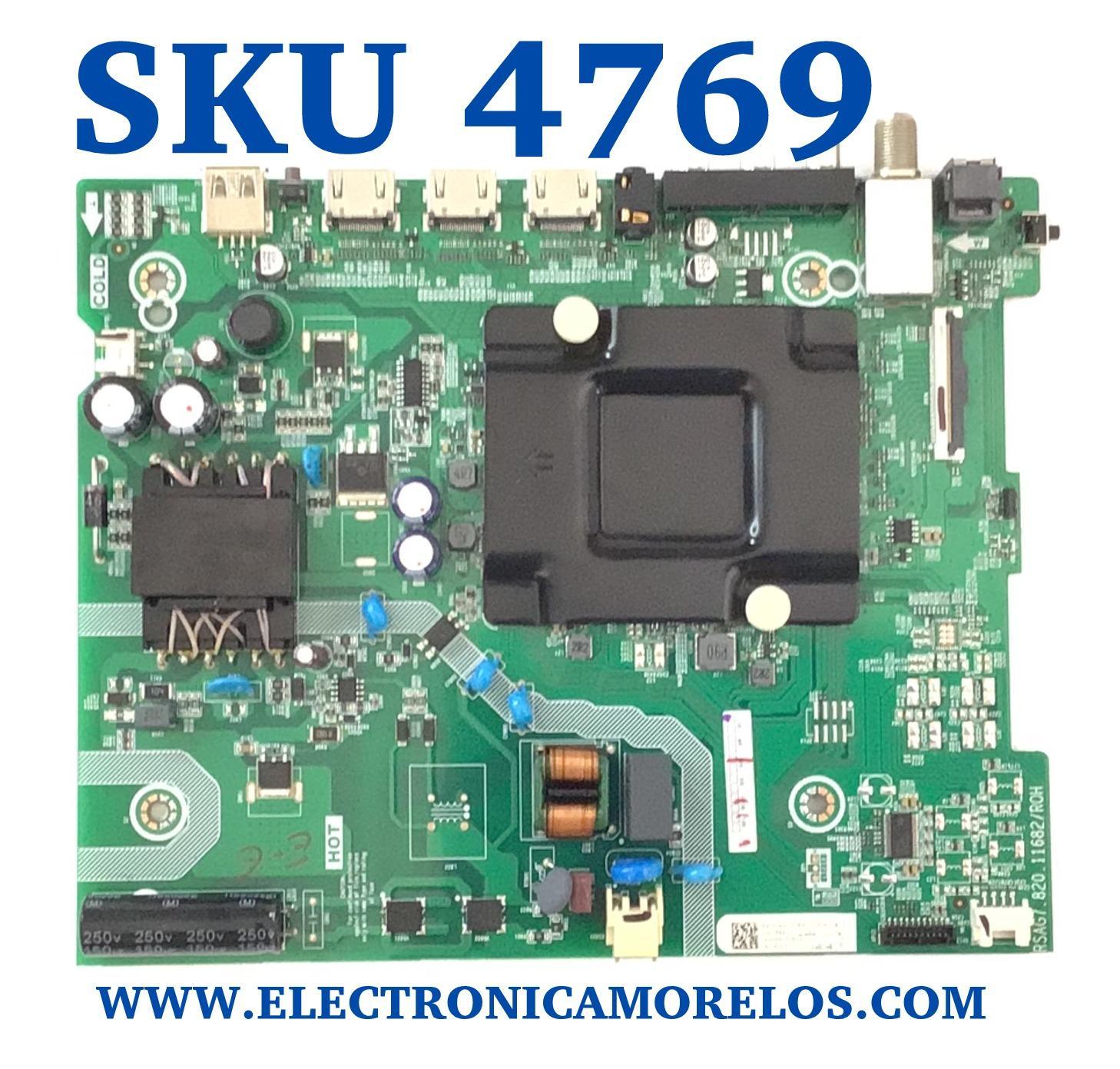MAIN FUENTE (COMBO) PARA TV HISENSE·ROKU TV / NUMERO DE PARTE 300103 / 300104 / RSAG7.820.11682/ROH / 40A35EUR / 300103A / 300104A / PANEL TPT400WF-J9PE1.N REV:SC4Q / DISPLAY V400HJ9-PE1 / MODELO 40H4030F1